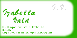 izabella vald business card